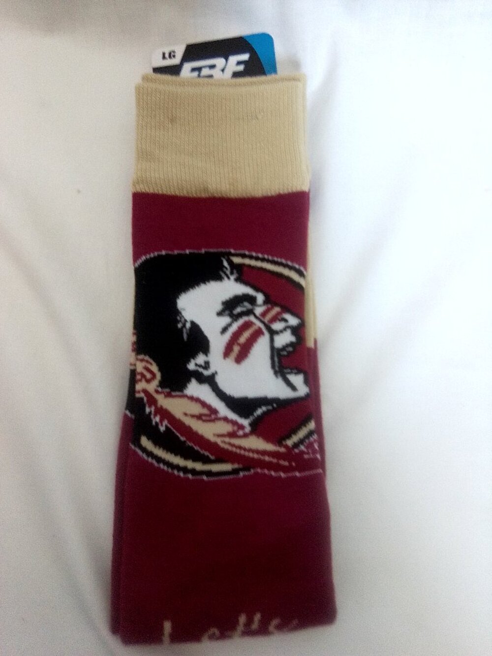 FBF Originals Florida State Seminoles Socks Large NWT